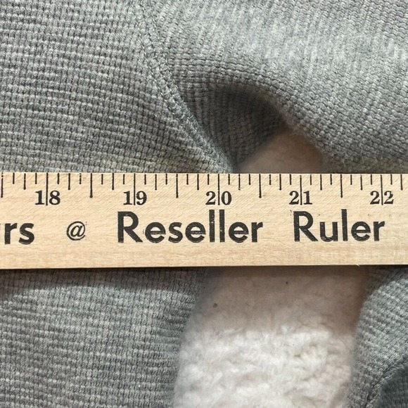 Polo Ralph Lauren Shirt Mens Large Gray Sleepwear Thermal Waffle Knit Pony Crew - Picture 8 of 10